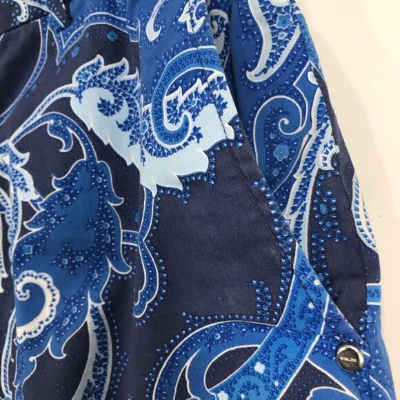 Ralph Lauren Sport RLX Blue White Paisley Print Classic Cotton Shorts - Picture 3 of 13